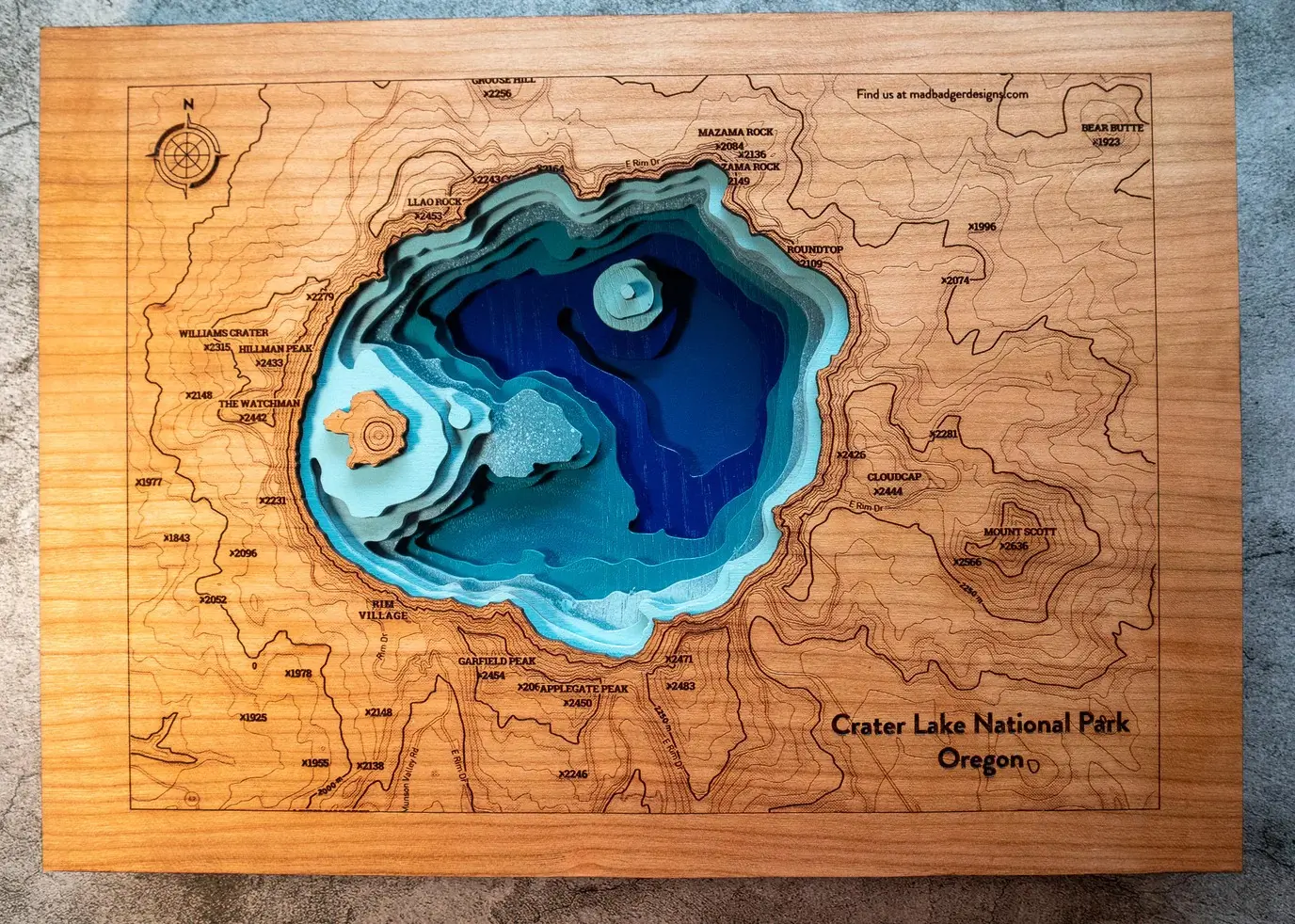 Lake Maps with Mad Badger Designs