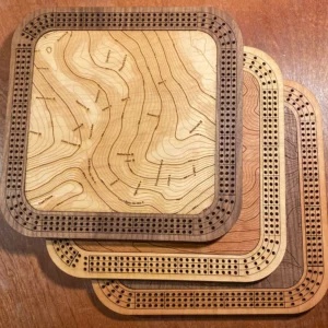 Custom Map Cribbage Board